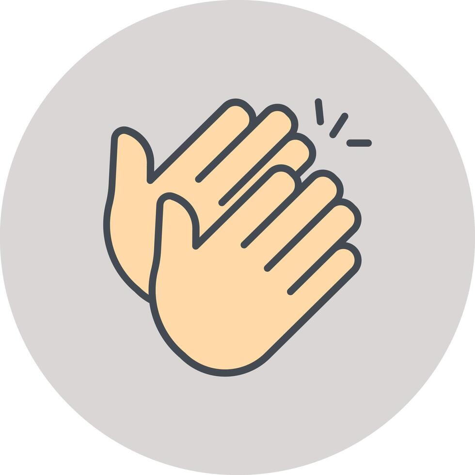 Clapping Hands Icon Design vector