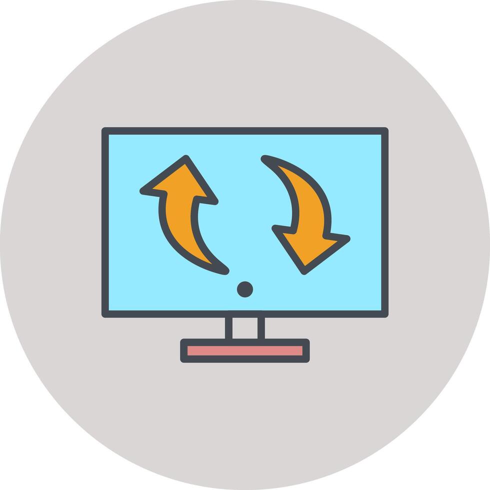Migrate Icon Design vector