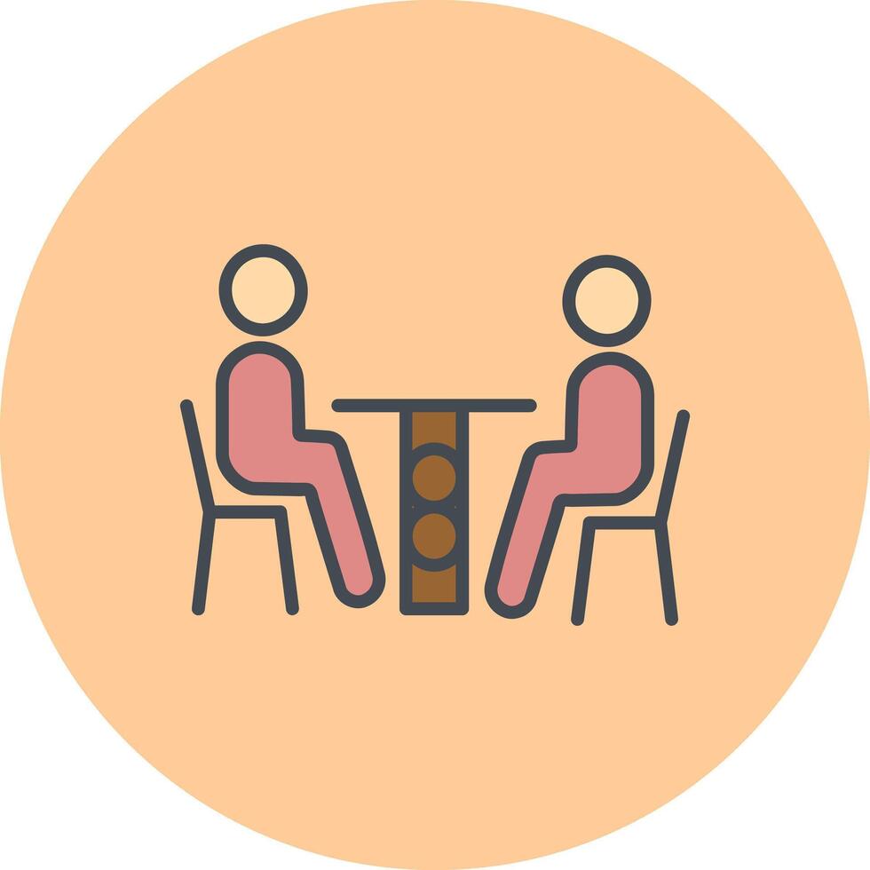 Family Dinner Icon Design vector
