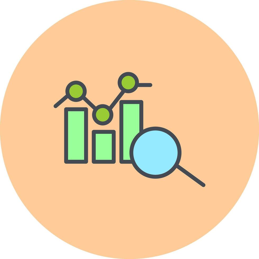 Data Analytics Icon Design vector