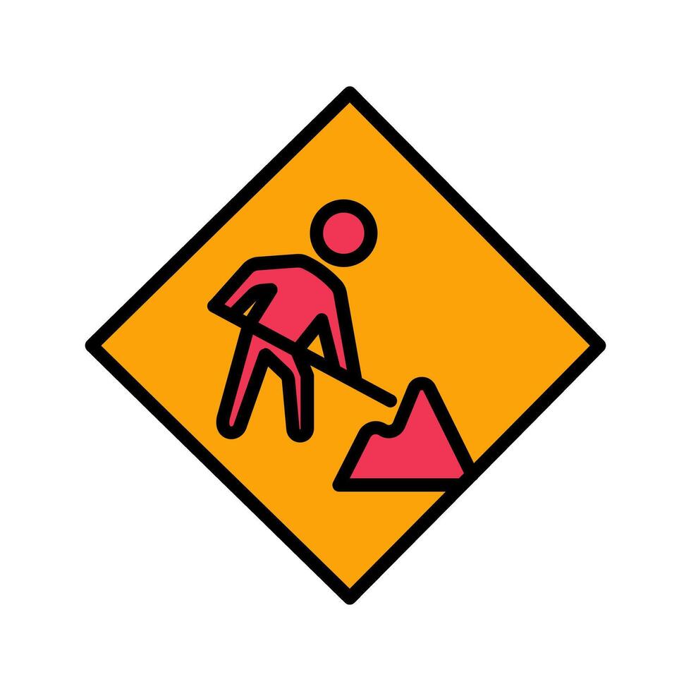 Construction Sign Icon Design vector