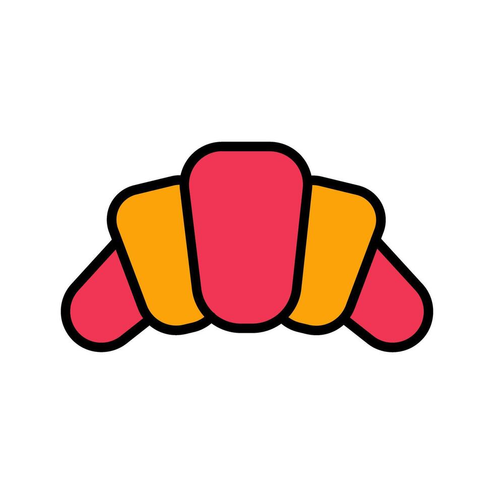 Croissant Icon Design vector