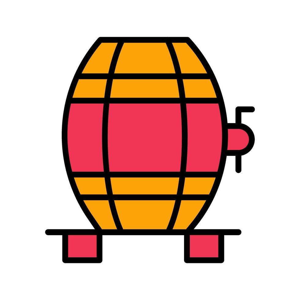 Wine Cask Icon Design vector