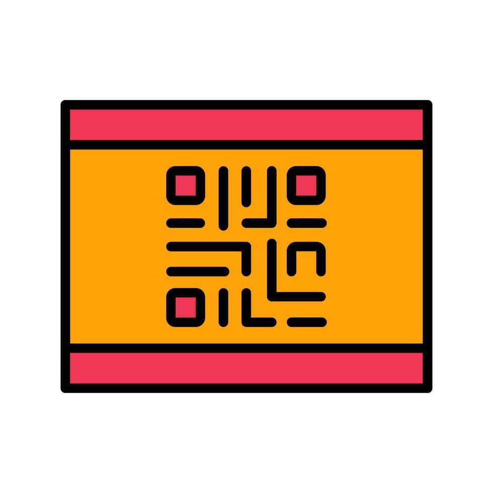 QR Code Business Card Icon Design vector