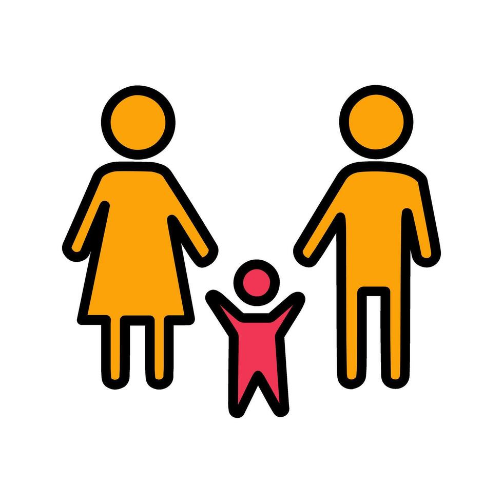 Family Photo Icon Design vector