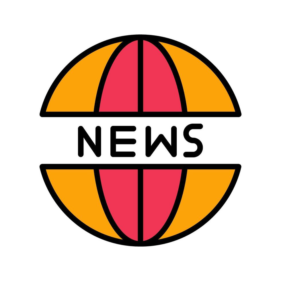 News Website Icon Design vector