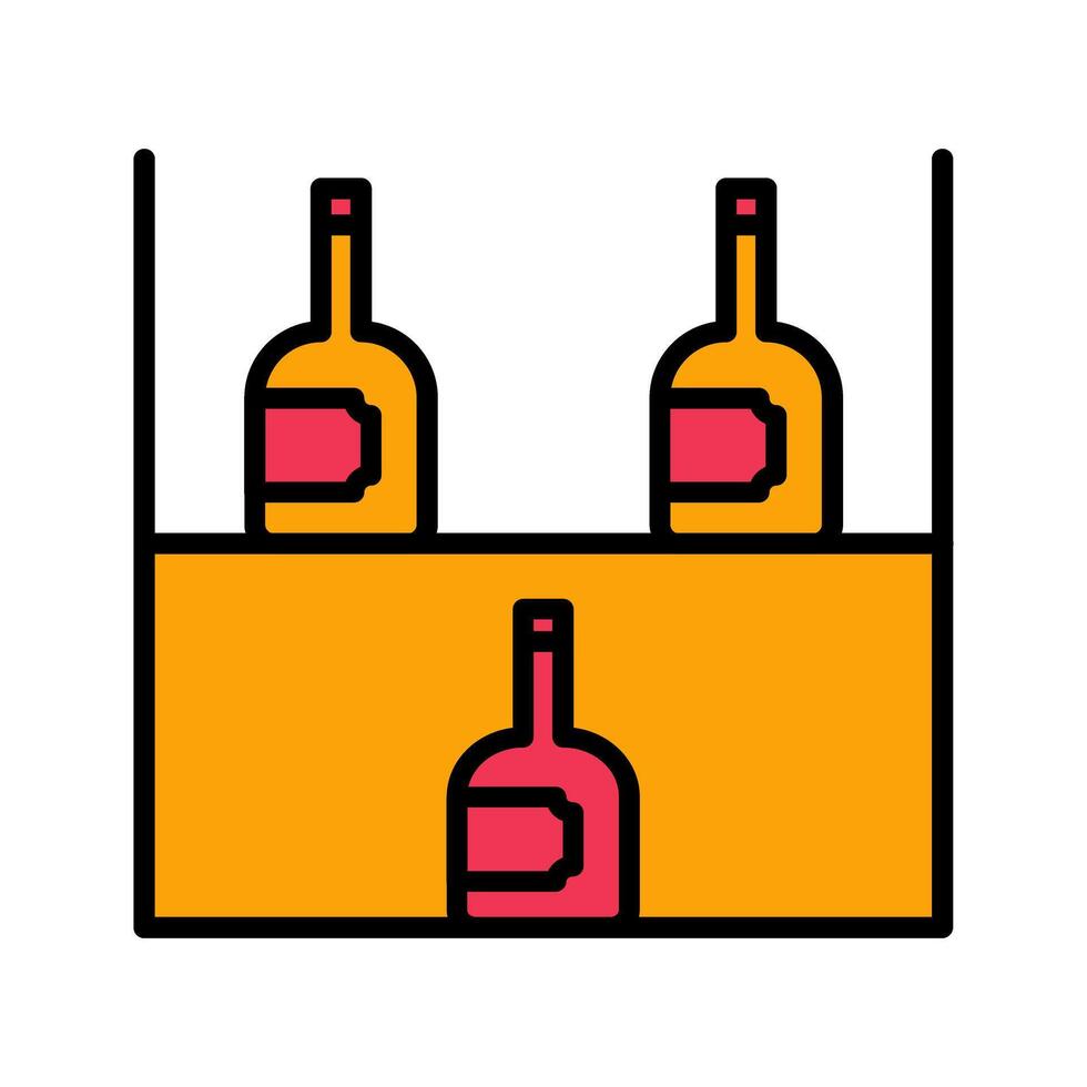 Wine Rack Icon Design vector