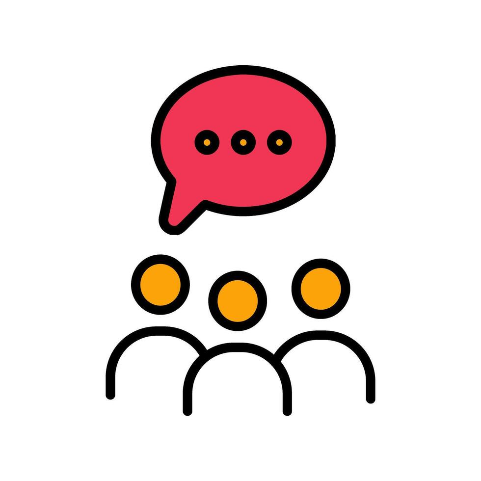 Group Chat Icon Design vector