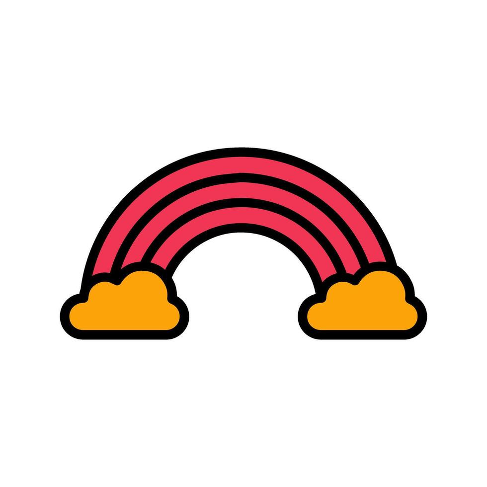 Rainbow Icon Design vector