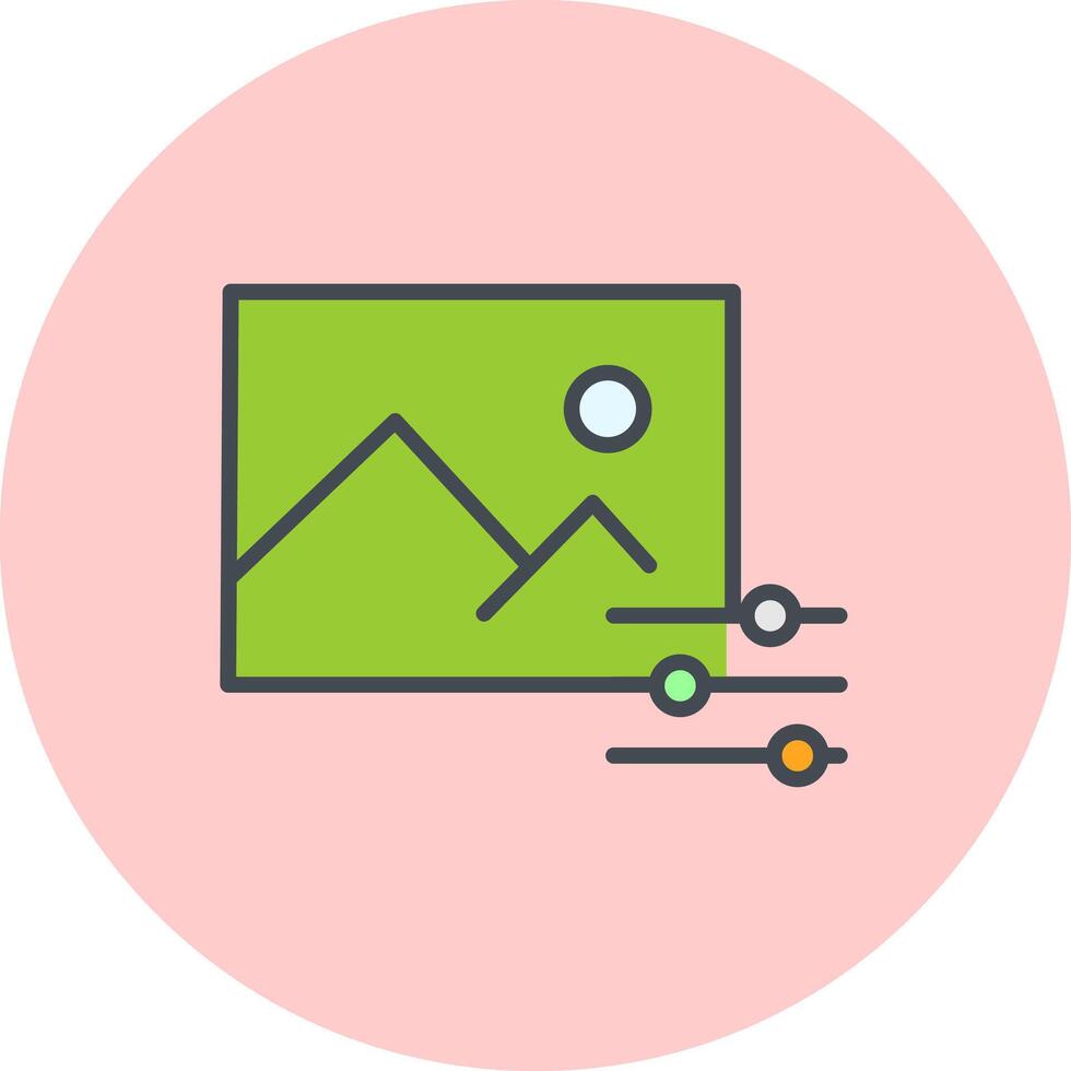 Photo Editing Tools Icon Design vector