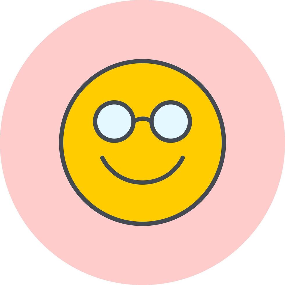 Nerd Face Icon Design vector