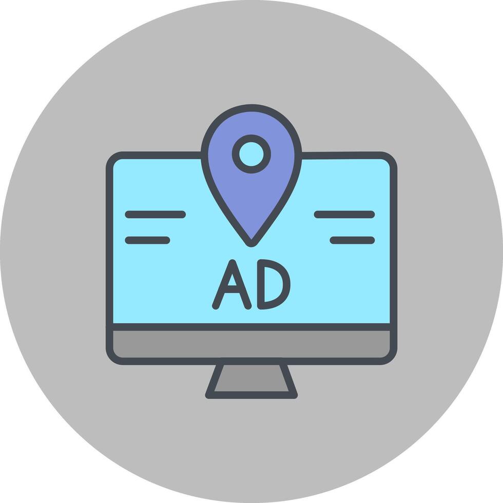 Ad Tracking Icon Design vector