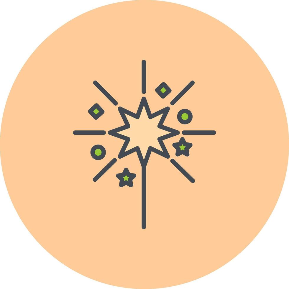 Sparklers Icon Design vector