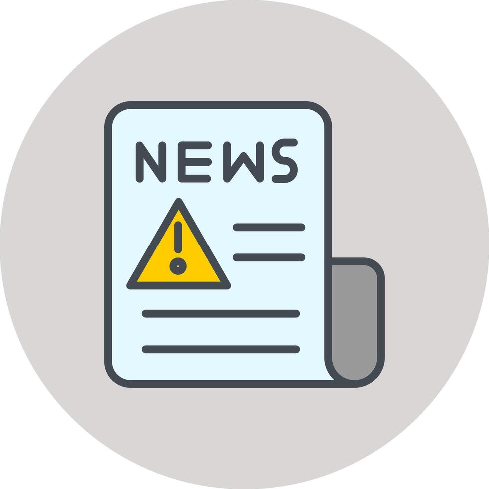 News Alert Icon Design vector
