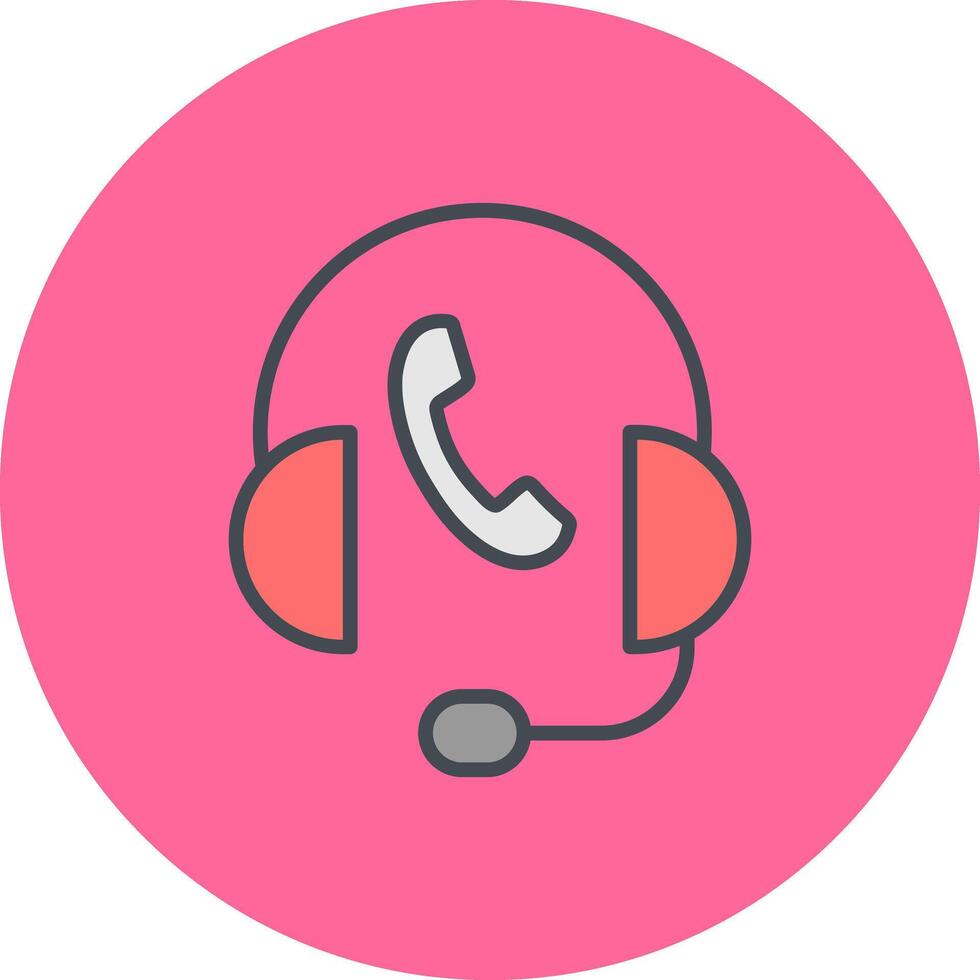 Support Hotline Icon Design vector