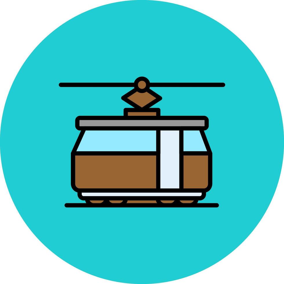Tram Car Icon Design vector