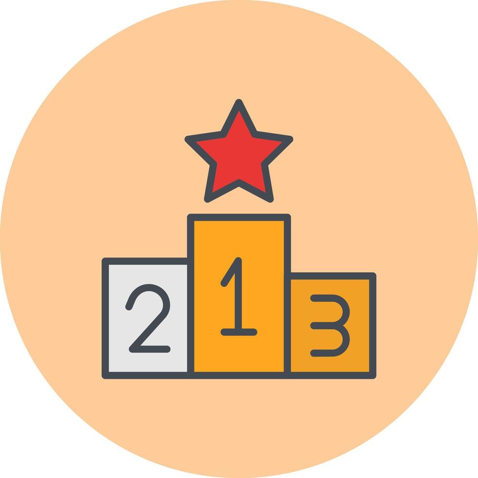 Podium Icon Design vector