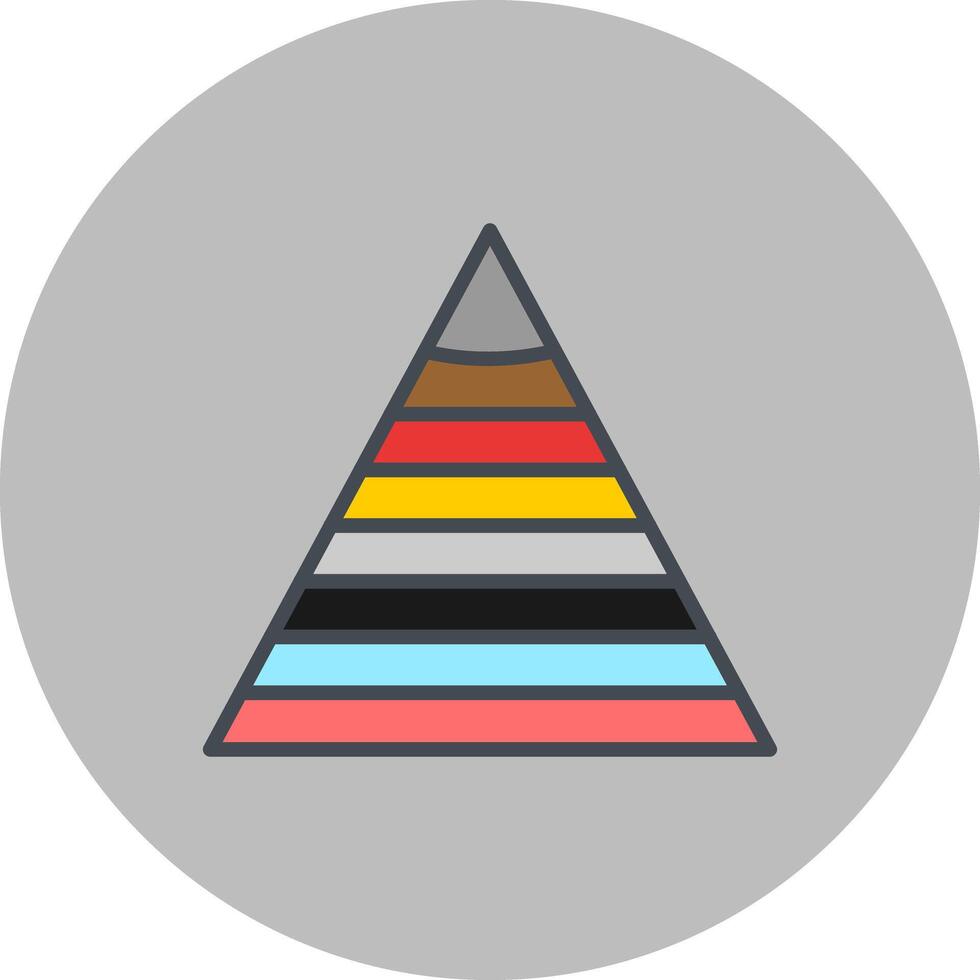 Pyramid Graph Icon Design vector