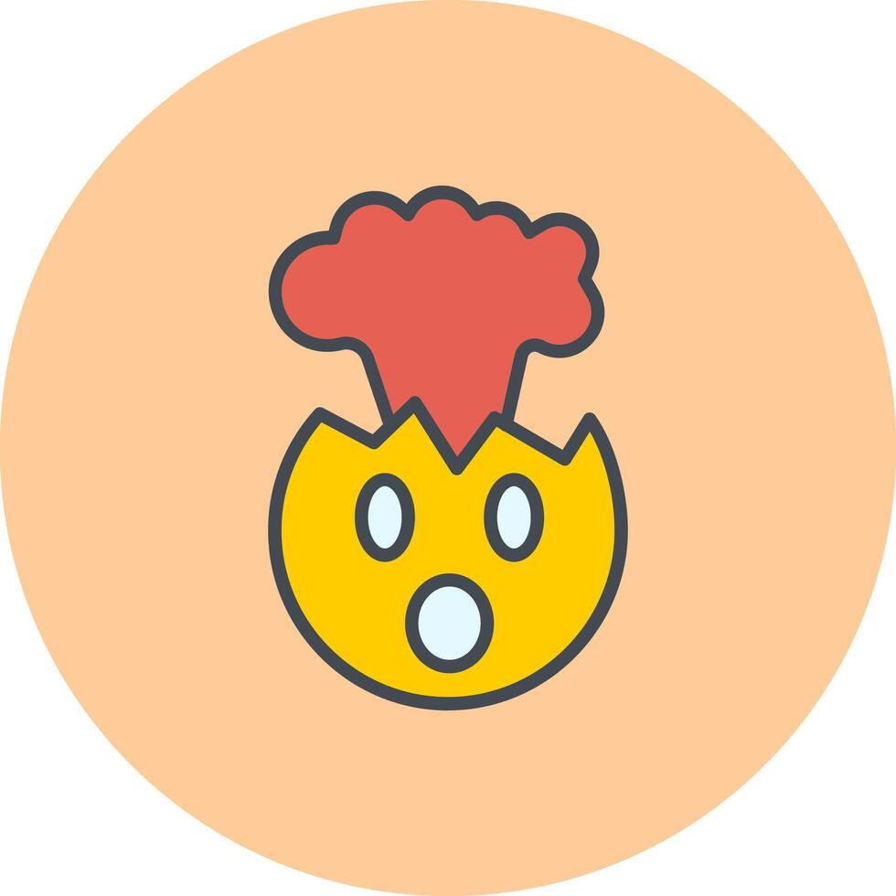 Exploding Head Icon Design vector
