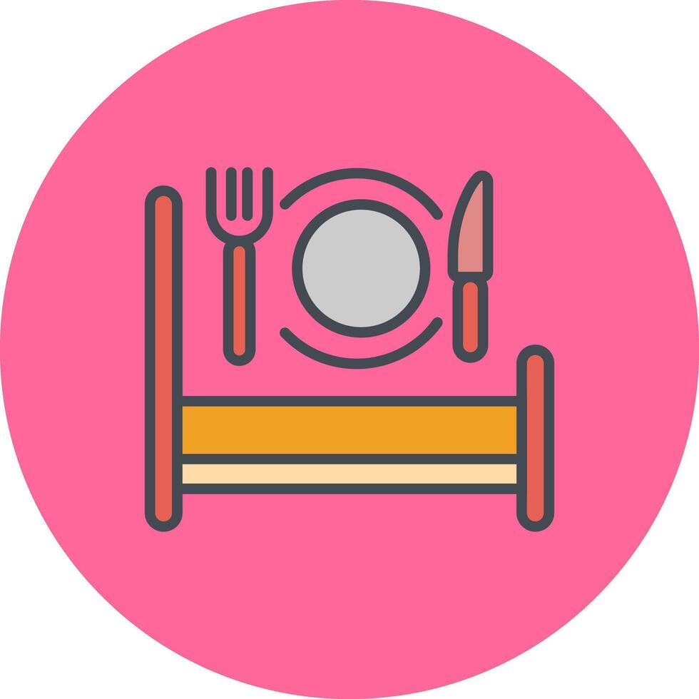 Breakfast in Bed Icon Design vector