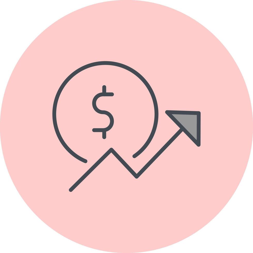 Money Growth Icon Design vector
