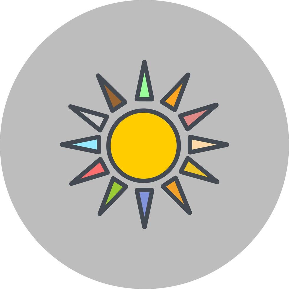 Sun Icon Design vector