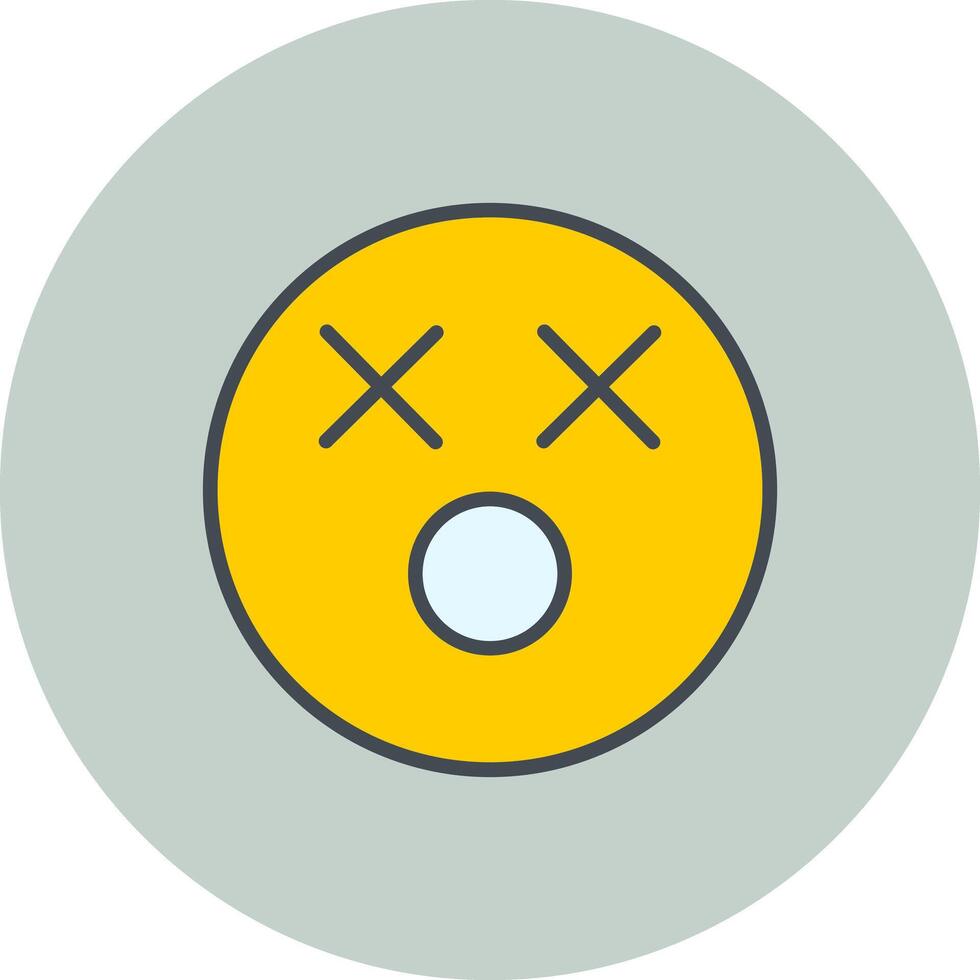 Dizzy Face Icon Design vector