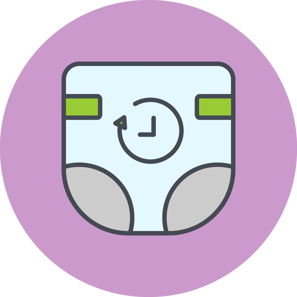 Diaper Duty Icon Design vector
