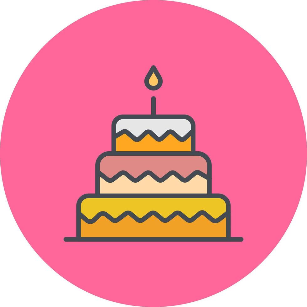 Cake Topper Icon Design vector