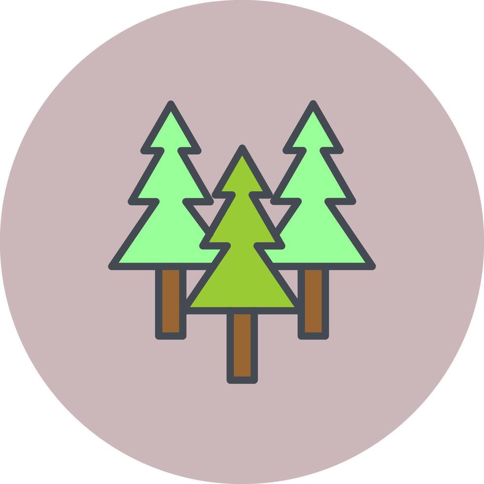 Evergreen Tree Icon Design vector