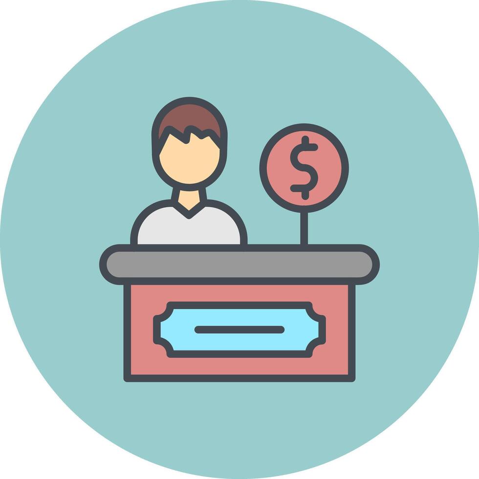 Cashier Icon Design vector
