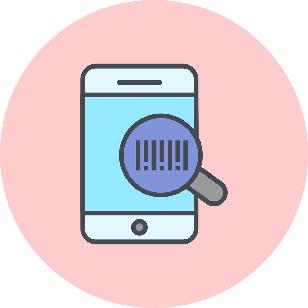 Barcode Inventory Icon Design vector