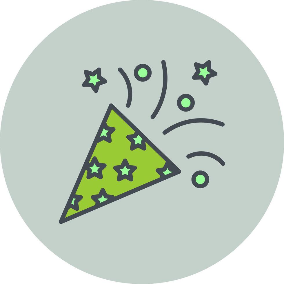 Confetti Icon Design vector