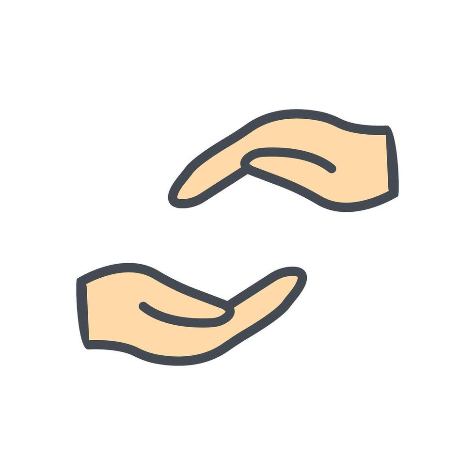 Supportive Hand Icon Design vector