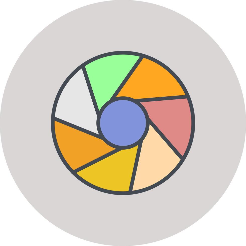 Aperture Artifacts Icon Design vector
