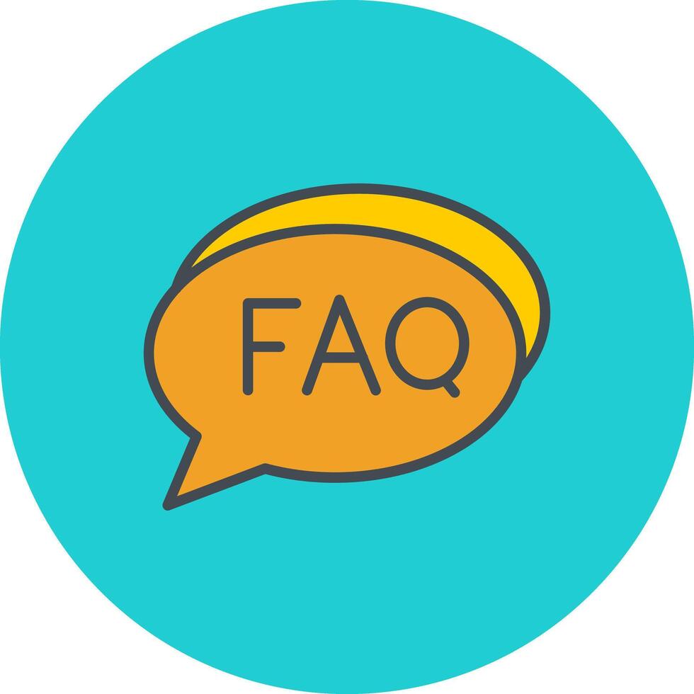 FAQ Section Icon Design vector