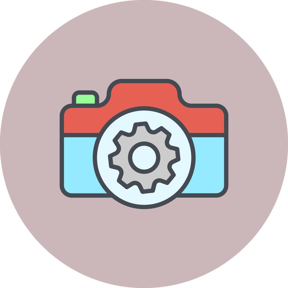 Camera Settings Icon Design vector