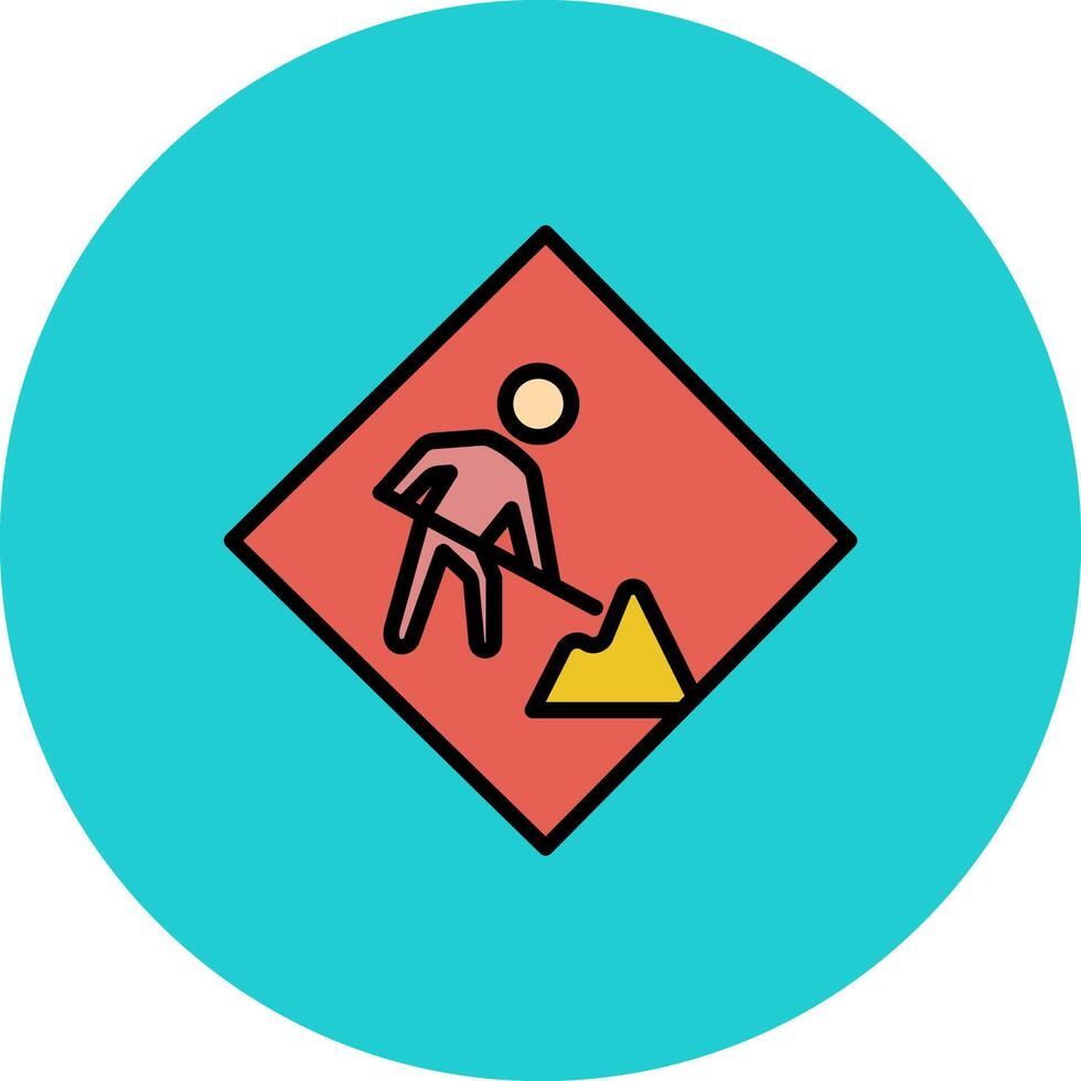 Construction Sign Icon Design vector