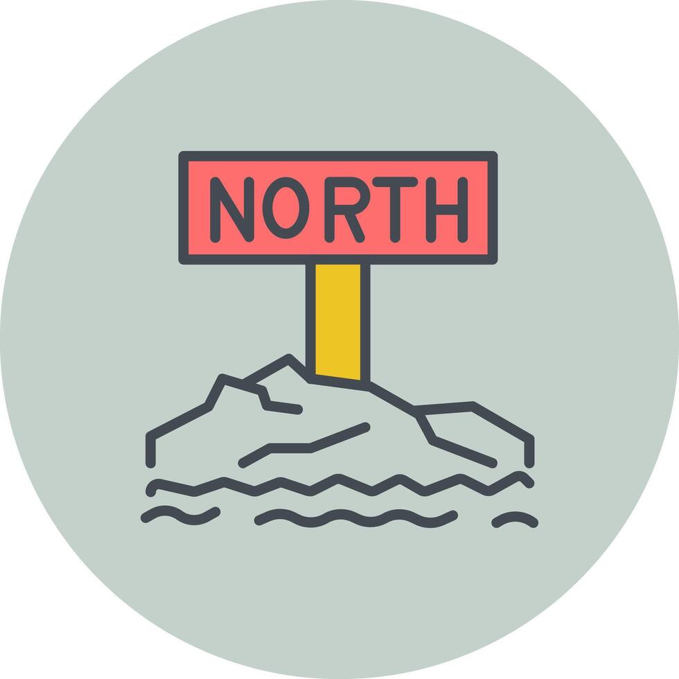 Northpole Icon Design vector