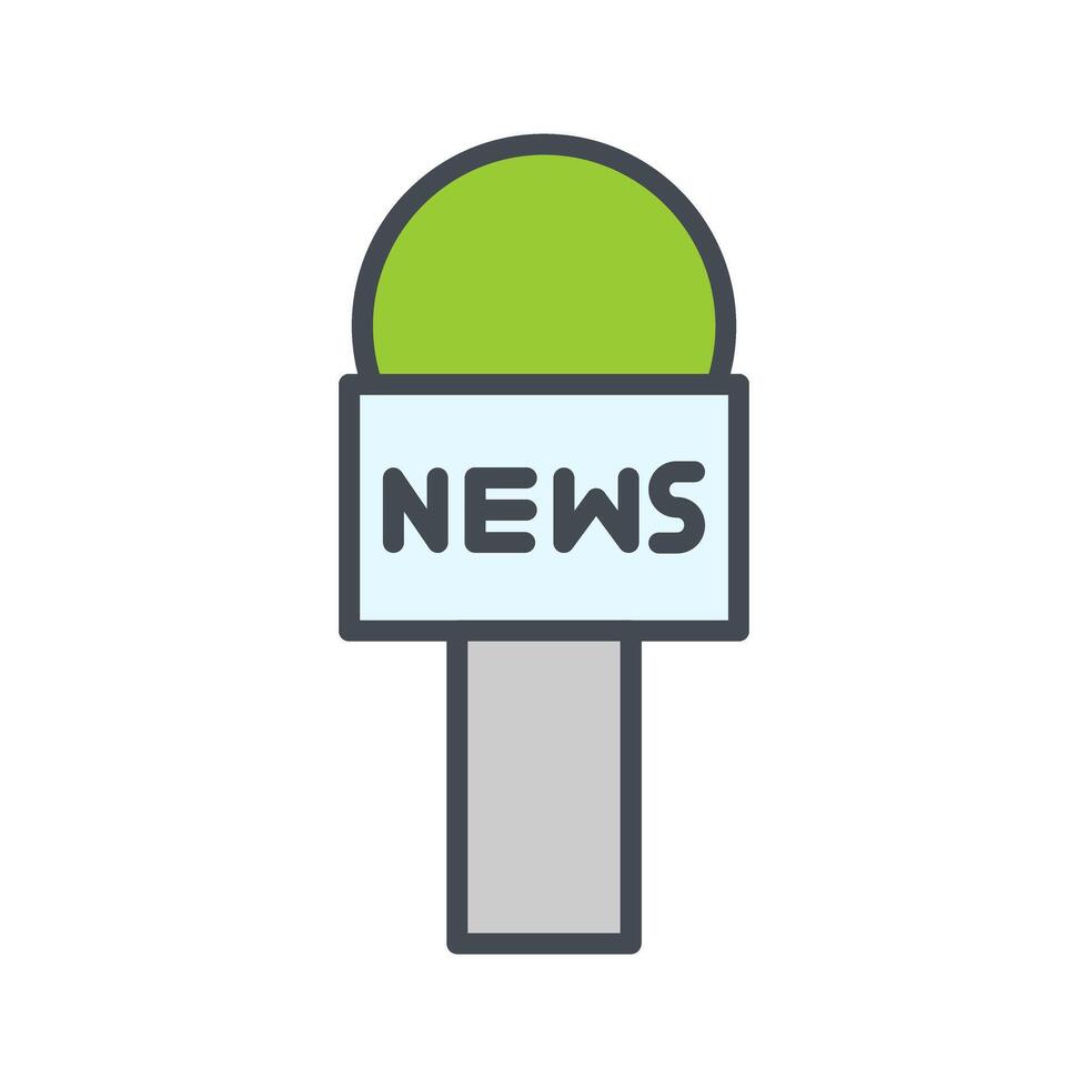 News Microphone Icon Design vector