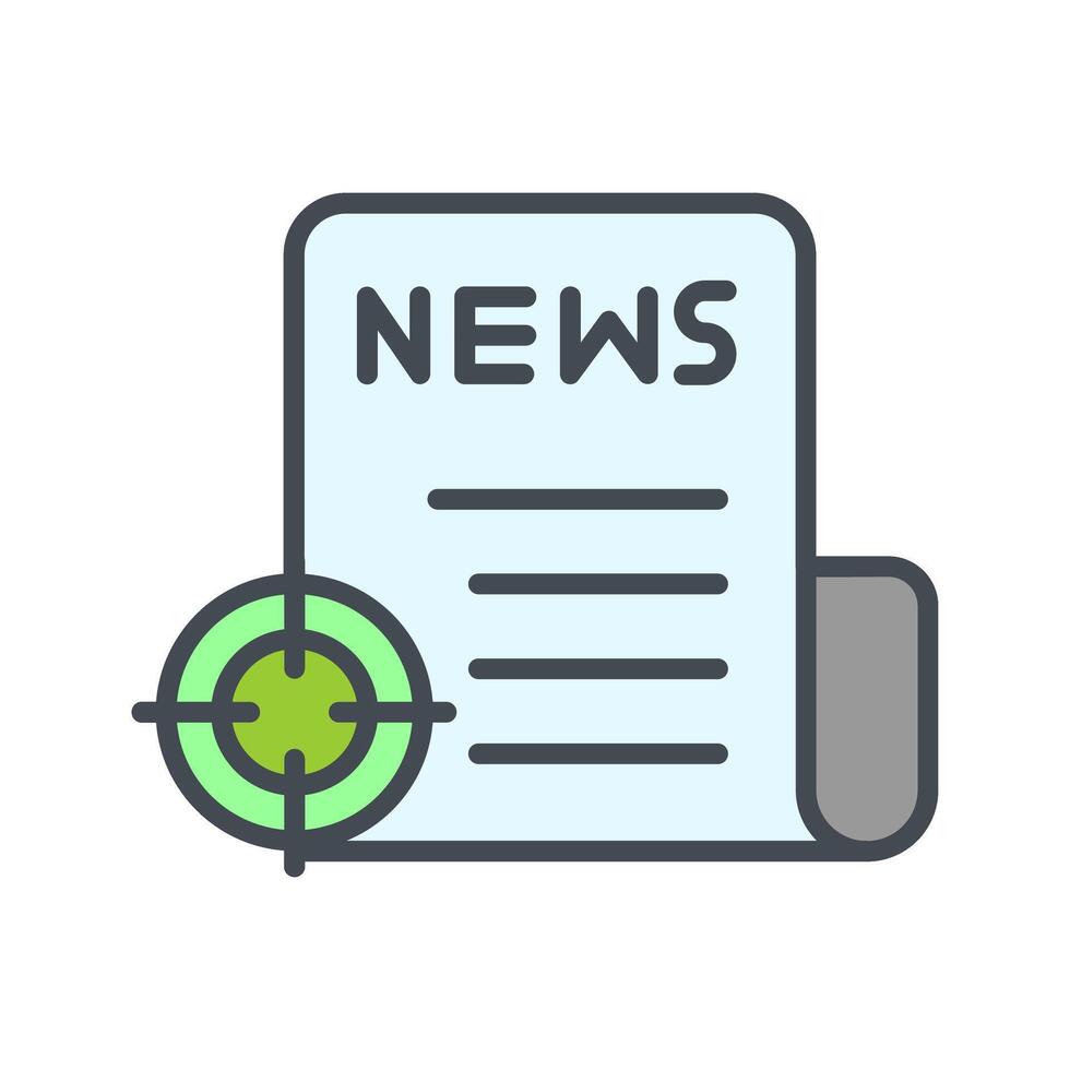 News Scoop Icon Design vector