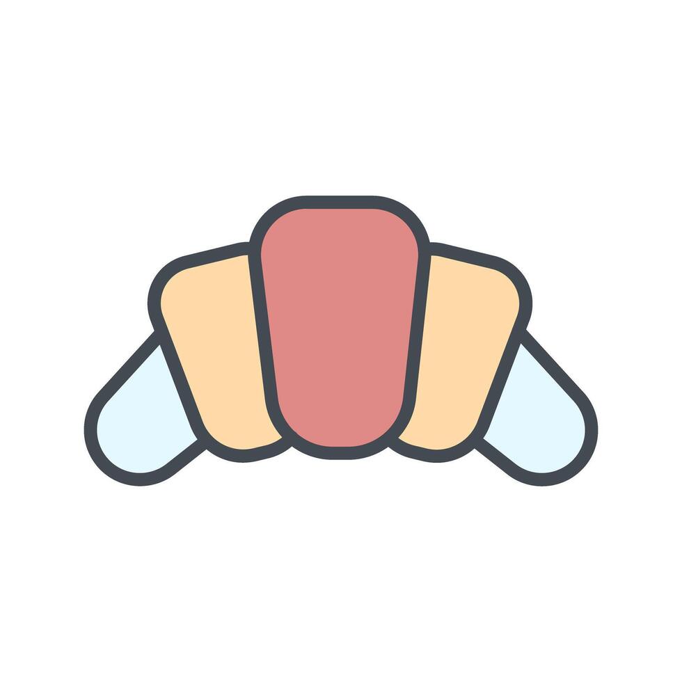 Croissant Icon Design vector