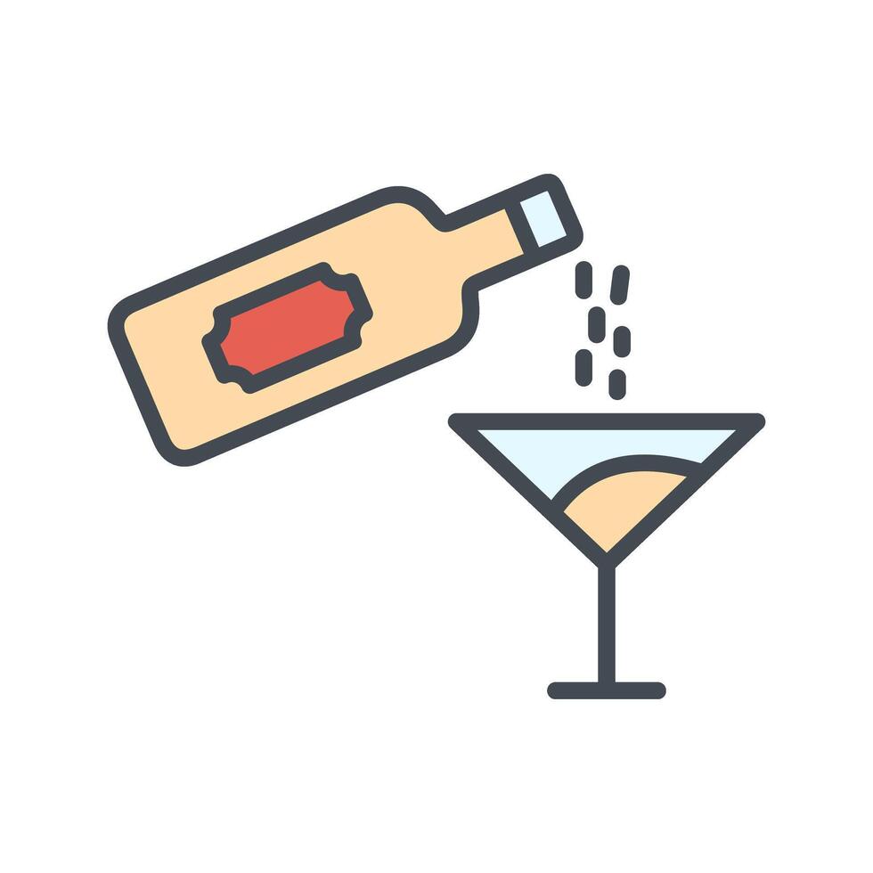 Wine Pour Icon Design vector
