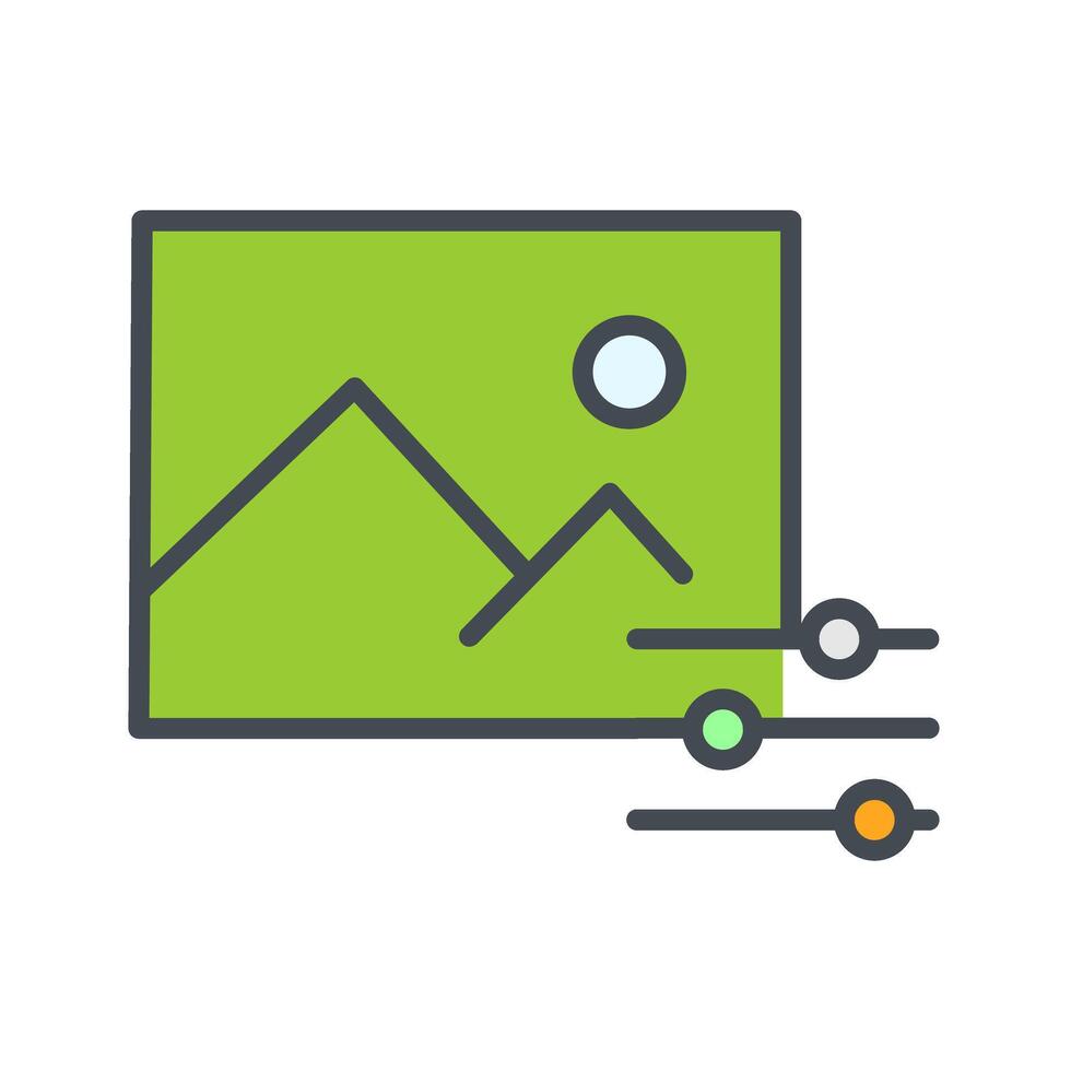 Photo Editing Tools Icon Design vector