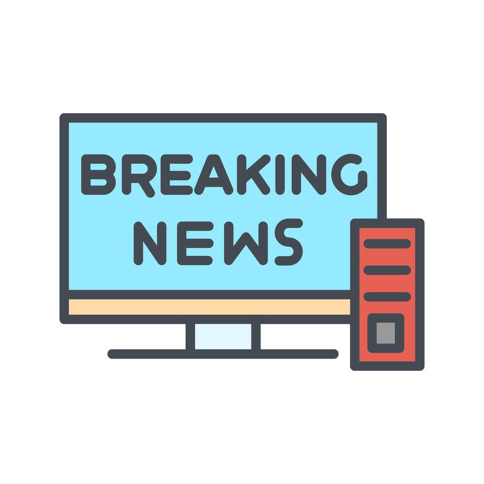 Breaking Story Icon Design vector