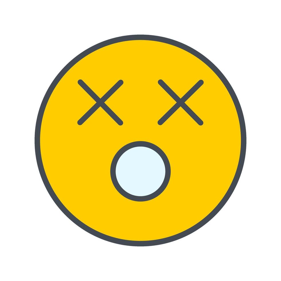 Dizzy Face Icon Design vector