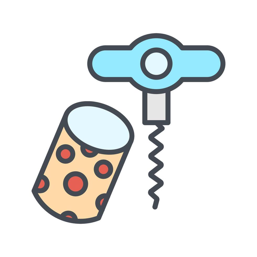 Wine Cork Icon Design vector