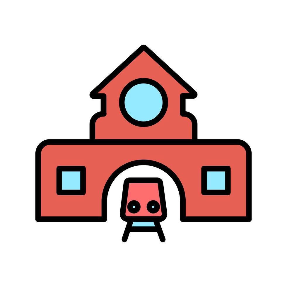 Train Station Icon Design vector