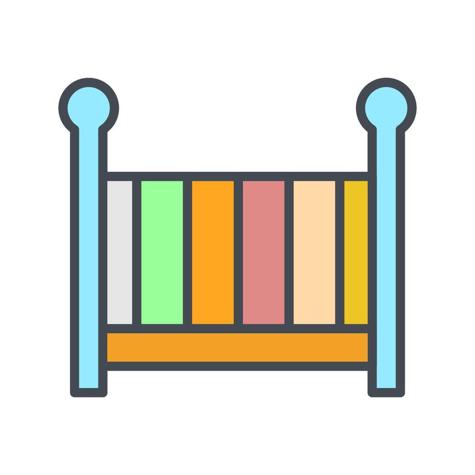 Nursery Cots Icon Design vector