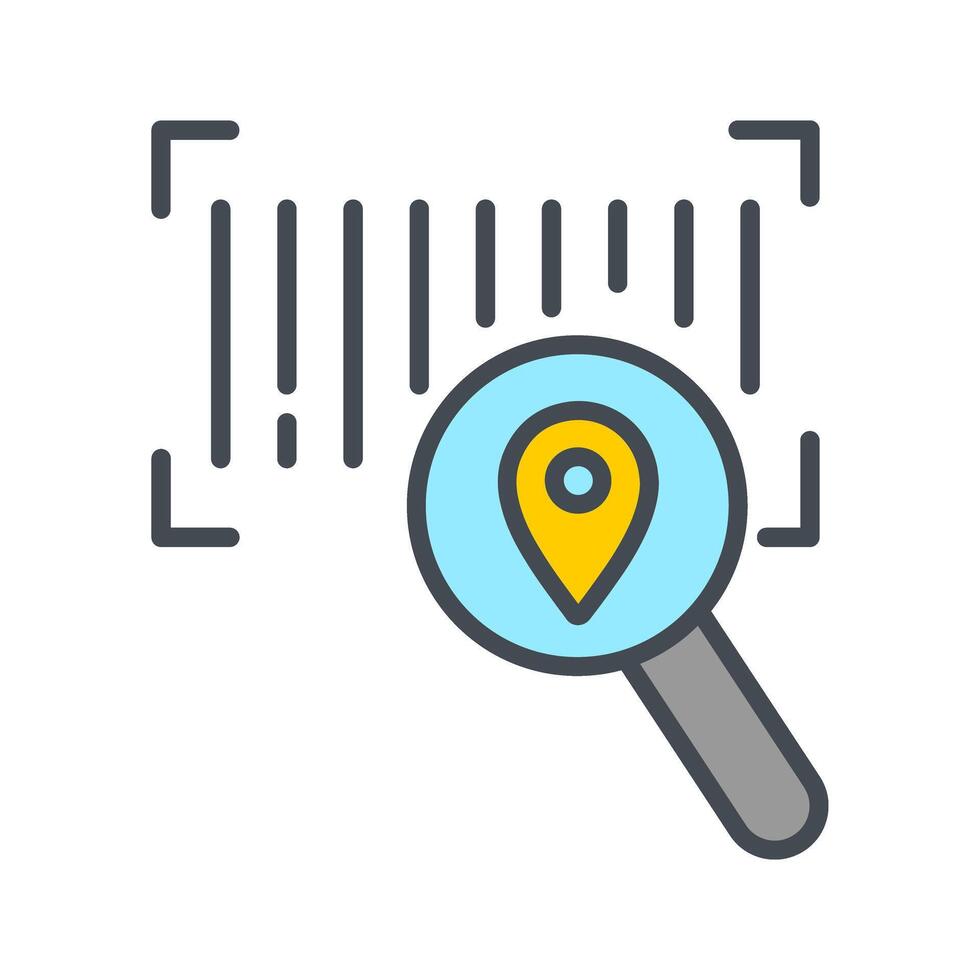 Barcode Tracking Icon Design vector